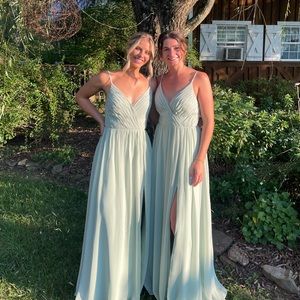 Azazie Sage Green dress